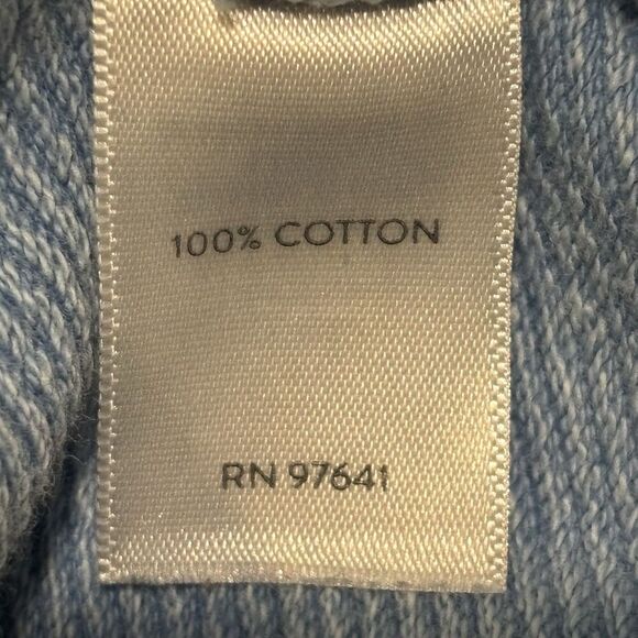 J. Jill Cotton Terry Tie-Waist Pull On Casual Skirt Light Powder Blue Size Large - Picture 12 of 16